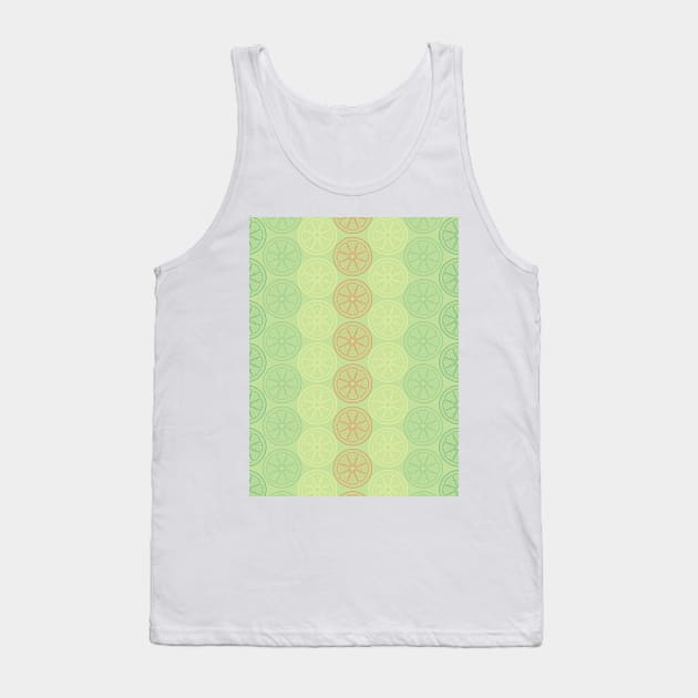 Citrus Splash Seamless Surface Pattern Design Tank Top by zarya_kiqo